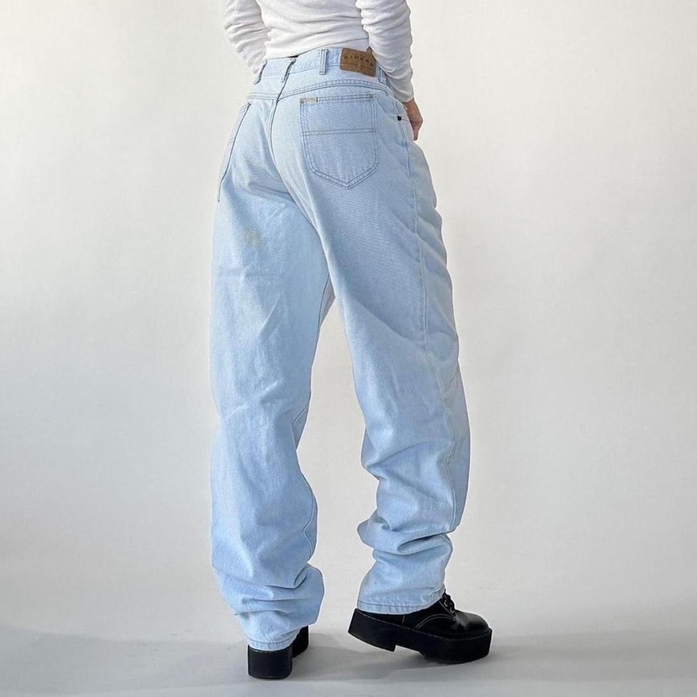 Vintage Baggy Jeans Lightwash Size 36x34 - Picture 2 of 6